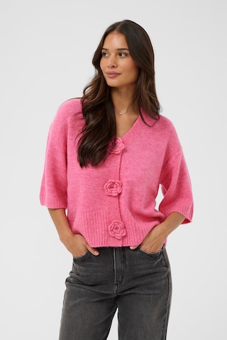 Cardigan 'Rosie' Kaffe en rose : devant