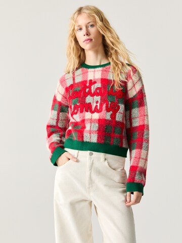 Pullover di Pull&Bear in verde: frontale