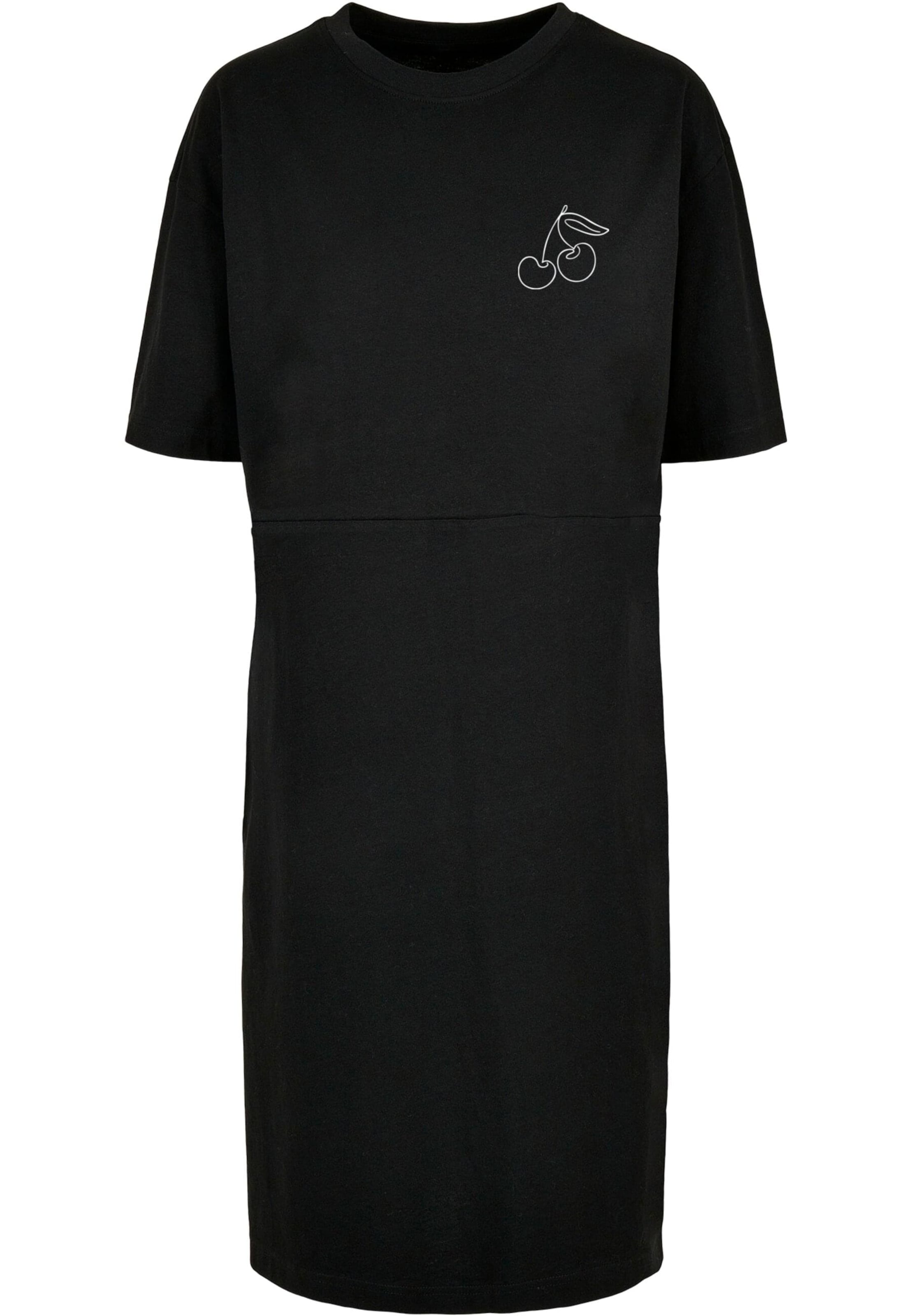 Merchcode Jurk 'Cherry' in Zwart: voorkant