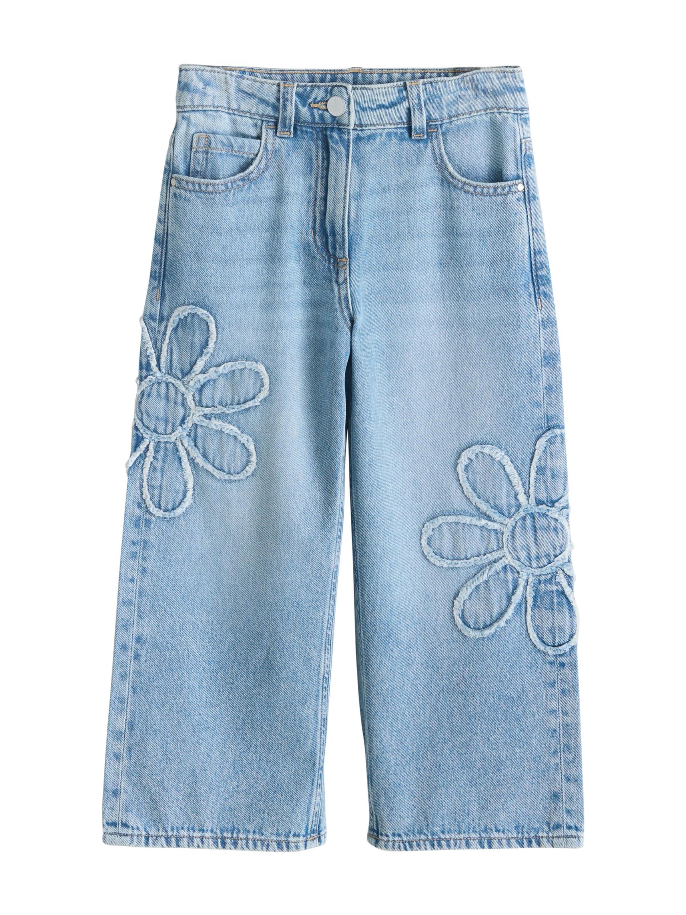 Wide Leg Jean Next en bleu : devant