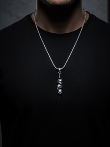Eternal Halsband '3 Schädel' i silver