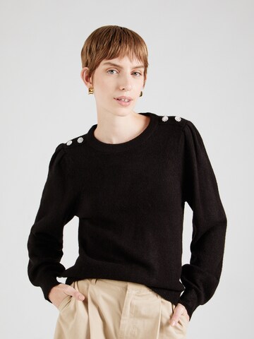 JDY Sweater 'JDYELANORA' in Black: front
