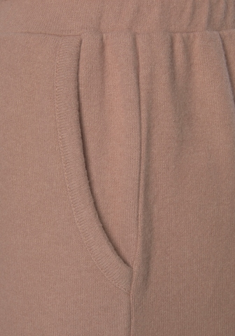 LASCANA Zwężany krój Spodnie w kolorze beżowy