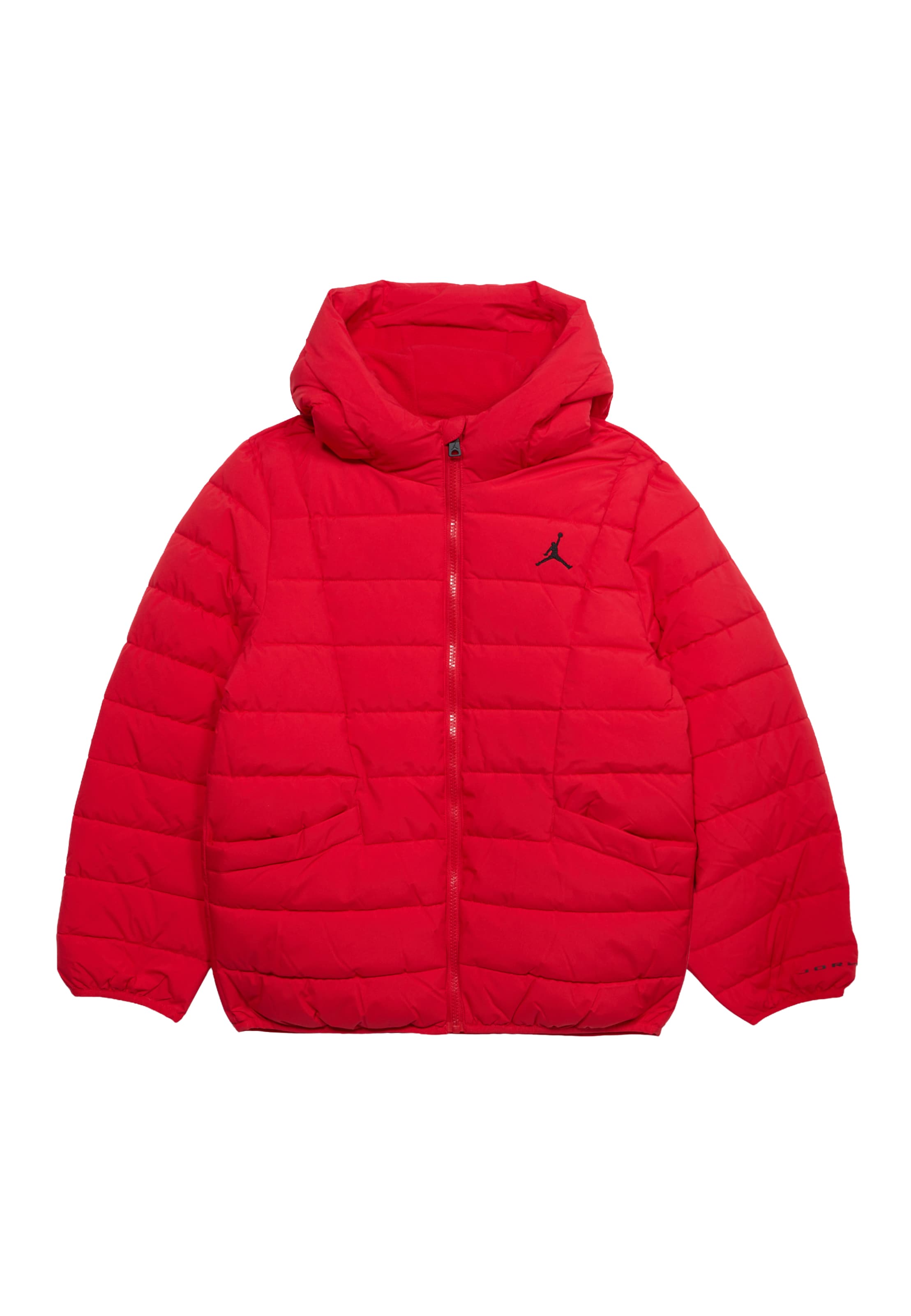 Veste mi-saison Jordan en rouge : devant