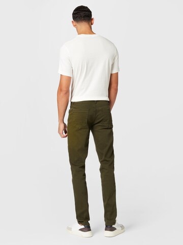 BLEND - Slimfit Calças chino 'Twister' em verde