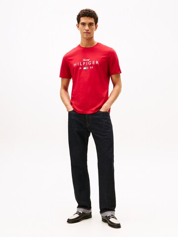 TOMMY HILFIGER Shirt 'BRAND LOVE' in Rood