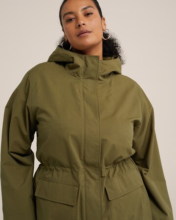 Parka mi-saison WE Fashion en vert