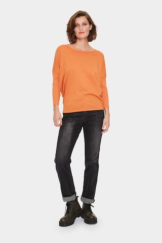 SAINT TROPEZ Sweater 'Mila' in Orange