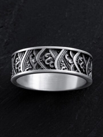 REYTEL Ring 'JAPANESE WAVES' in Silber: Vorderseite