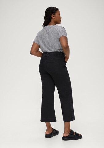 TRIANGLE Wide Leg Jeans in Schwarz