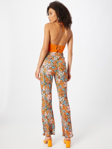 Monki Slimfit Broek in Oranje