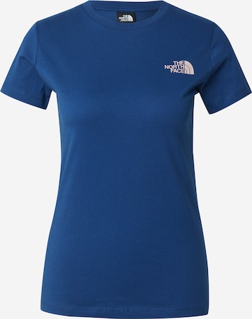 THE NORTH FACE T-Shirt in Blau: Vorderseite