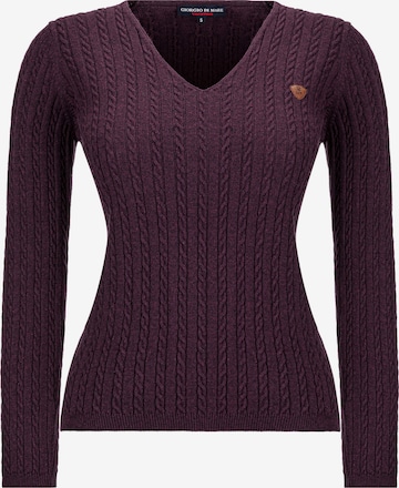 Pull-over 'Manon' Giorgio di Mare en violet : devant