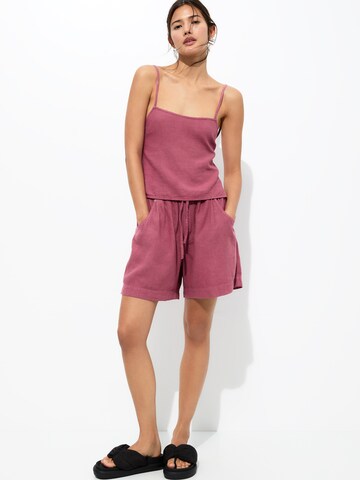 Pull&Bear Loose fit Trousers in Pink