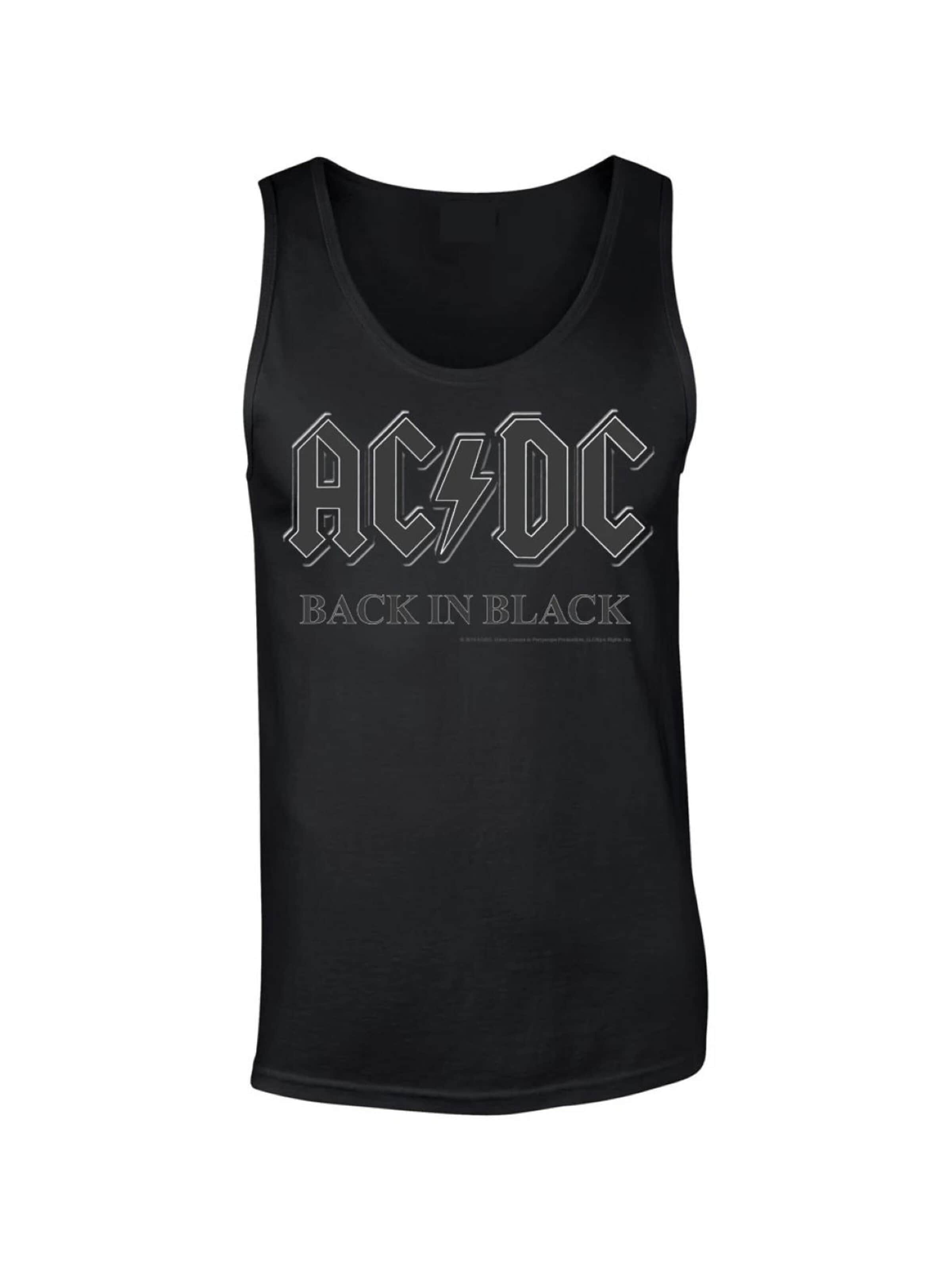 Maglietta 'Back In Black' di AC/DC in nero: frontale