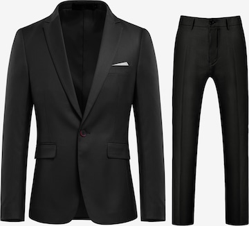 Youthup Anzug in Schwarz: Vorderseite