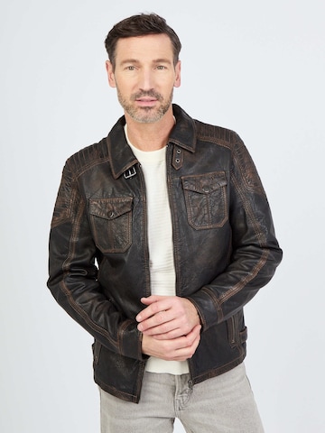 JCC Lederjacke in Braun: Vorderseite