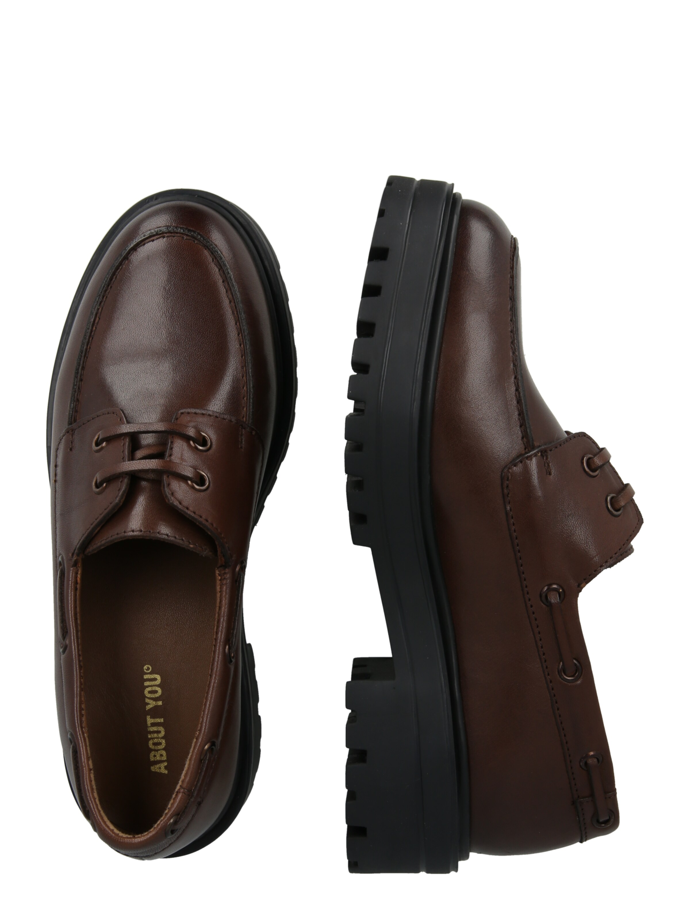 ABOUT YOU - Mocassins 'Dilara' em castanho