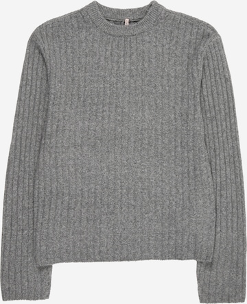 ONLY GIRLS Pulóver 'KOGJeanett' - szürke: elől