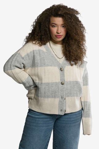 Studio Untold Knit Cardigan in Grey: front