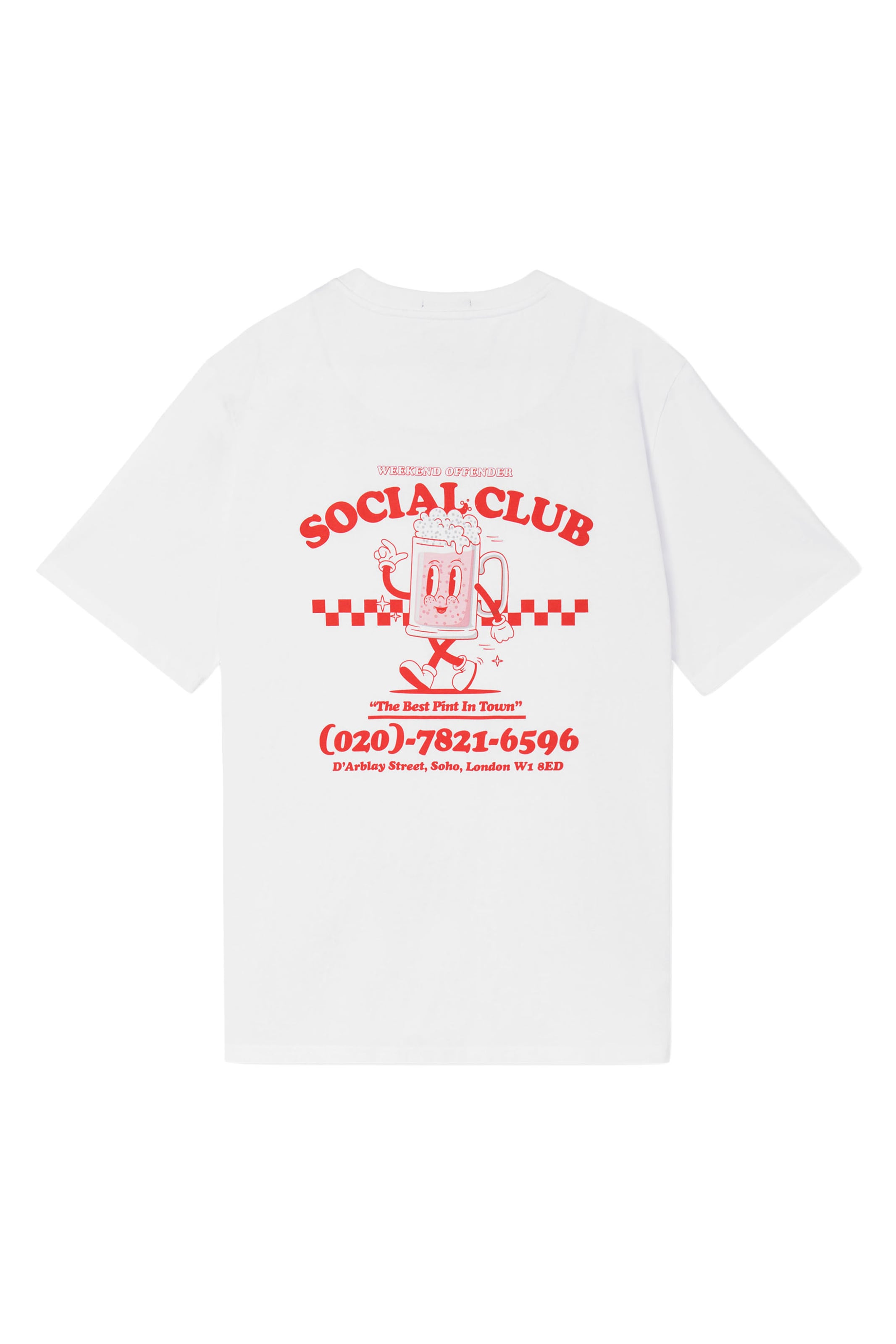 Weekend Offender Shirt 'Social Club' in White