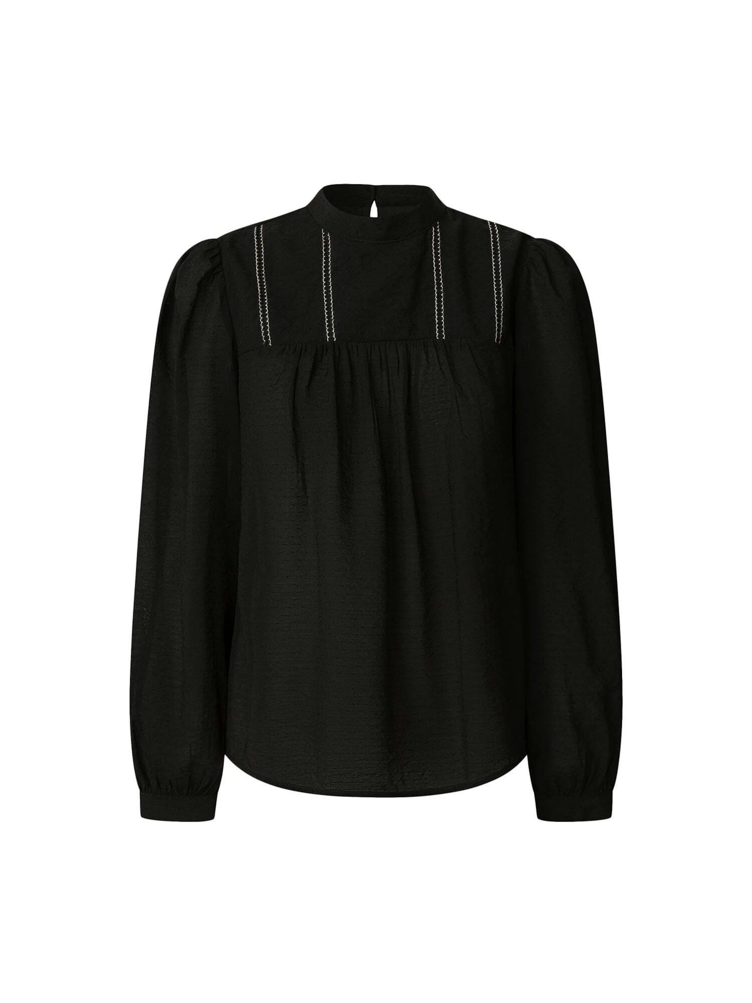 Pepe Jeans Blouse 'Pipy' in Zwart: voorkant