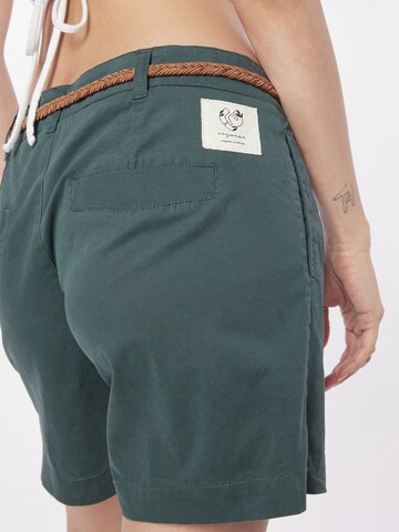 Ragwear Regular Pleat-Front Pants 'TETTO' in Green