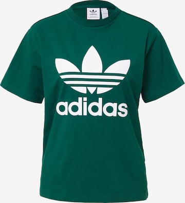 ADIDAS ORIGINALS Μπλουζάκι 'Adicolor Classics Trefoil' σε πράσινο: μπροστά