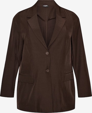 Zizzi - Blazer 'FLILLOW' em castanho: frente
