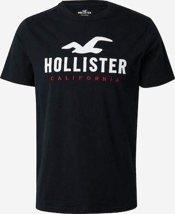 T-Shirt HOLLISTER en noir : devant