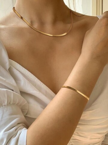 Chaîne 'SLEEK SNAKE' Cala Rose en or