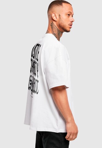 Maglietta 'Hustle Loyalty Respect' di 2Y Studios in bianco