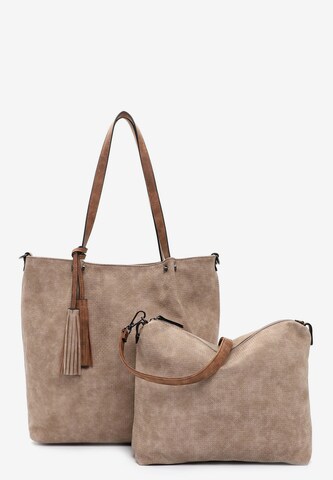 Emily & Noah Shopper ' Bag in Bag Surprise ' in Beige