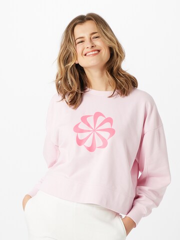 NIKE Athletic Sweatshirt in Pink: front