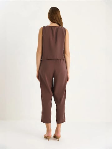 Bianco Lucci Pantsuit in Brown