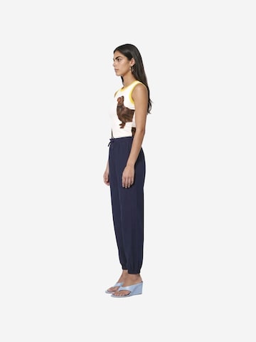 teen blue Tapered Trousers 'Hose' in Grey