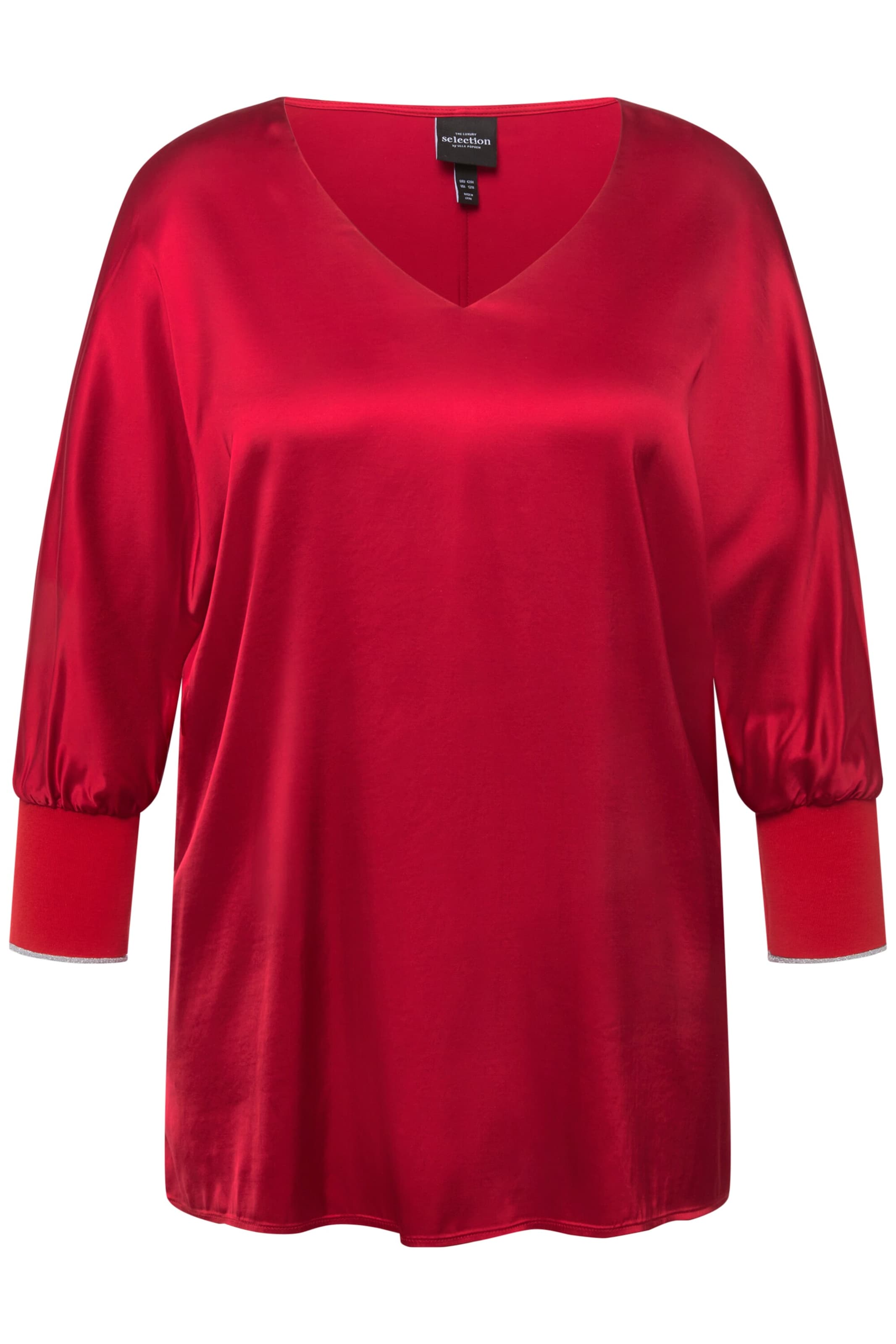 Ulla Popken Blouse in Rood: voorkant