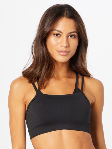 Bustier Soutien-gorge de sport NIKE en noir : devant