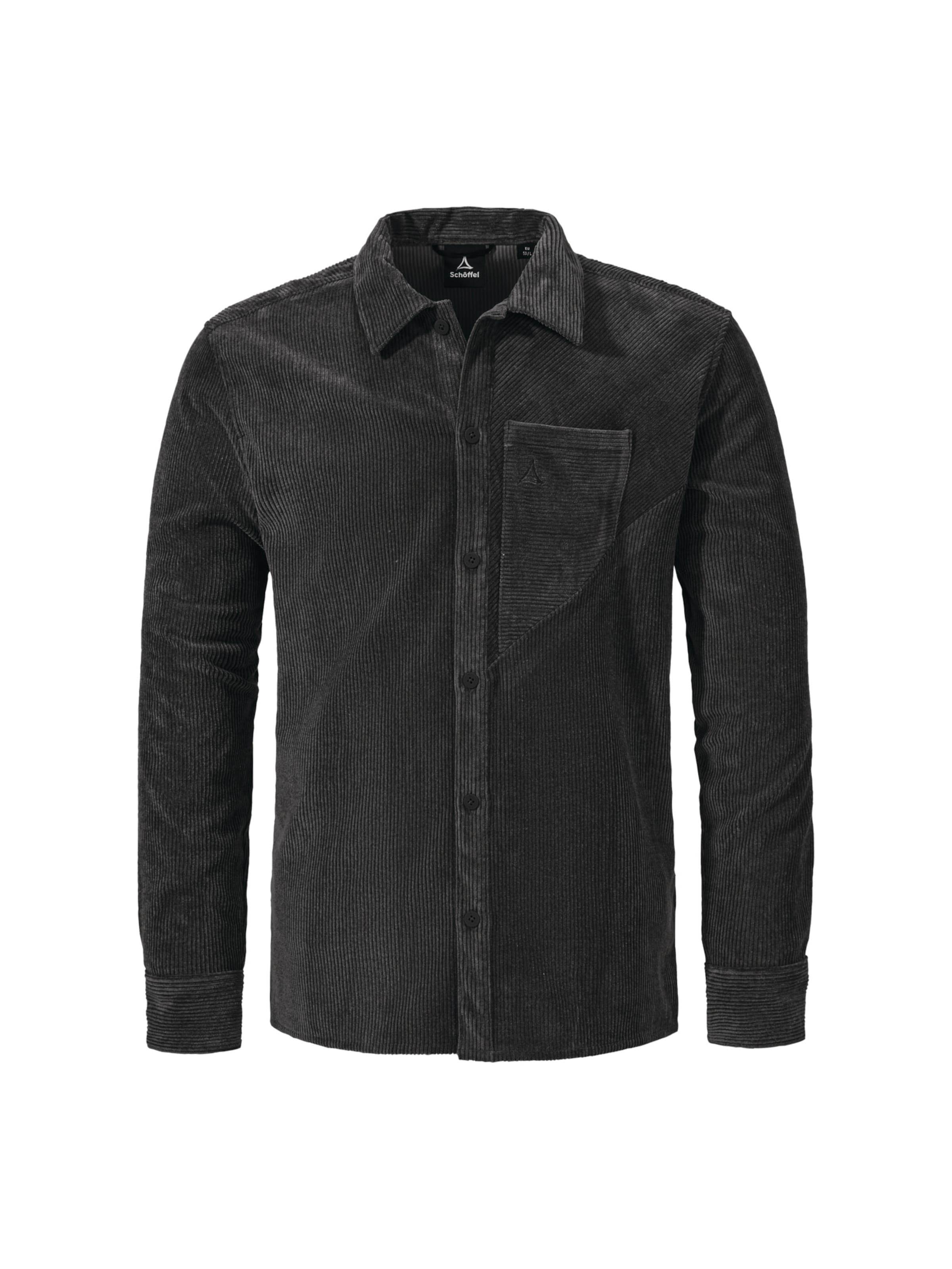 Schöffel Regular fit Functioneel overhemd 'Lodos MNS ' in Zwart: voorkant