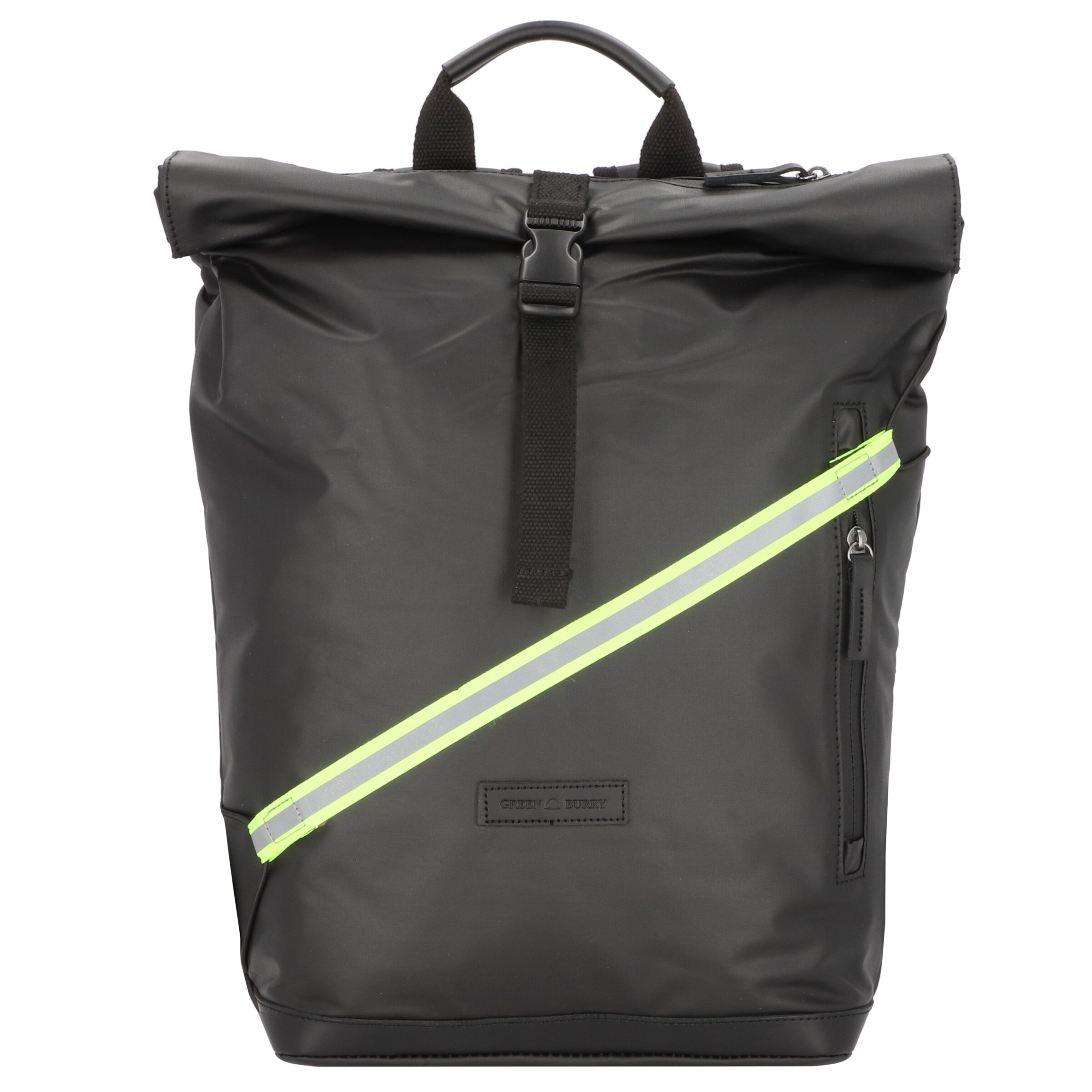 GREENBURRY Rucksack 'Aviator' in grau / neongrün / schwarz, Produktansicht