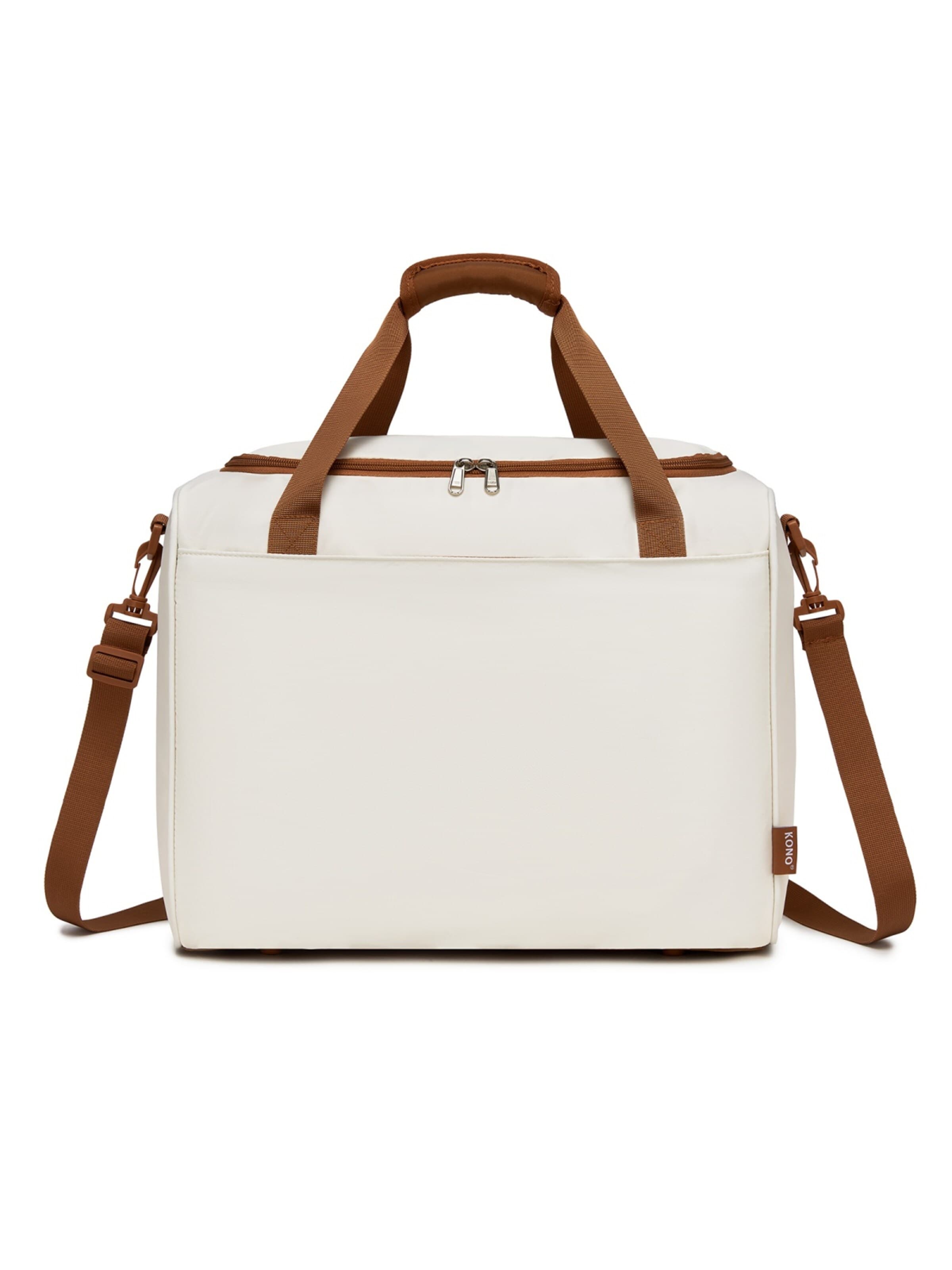 Kono Handbag in Beige: front