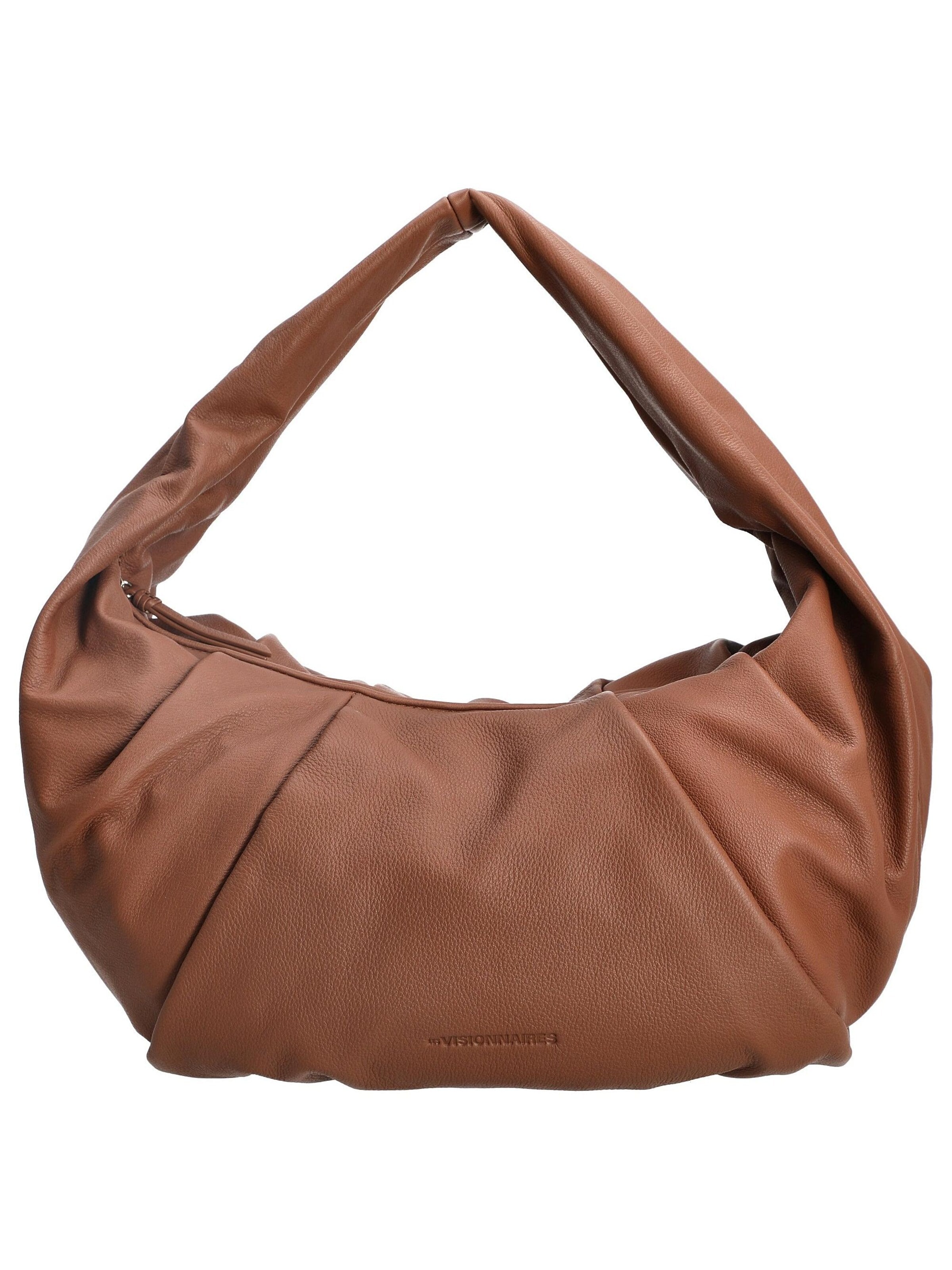 Les Visionnaires Handtasche 'Greta Essential Soft Grainy'‌‌ in Braun: Vorderseite