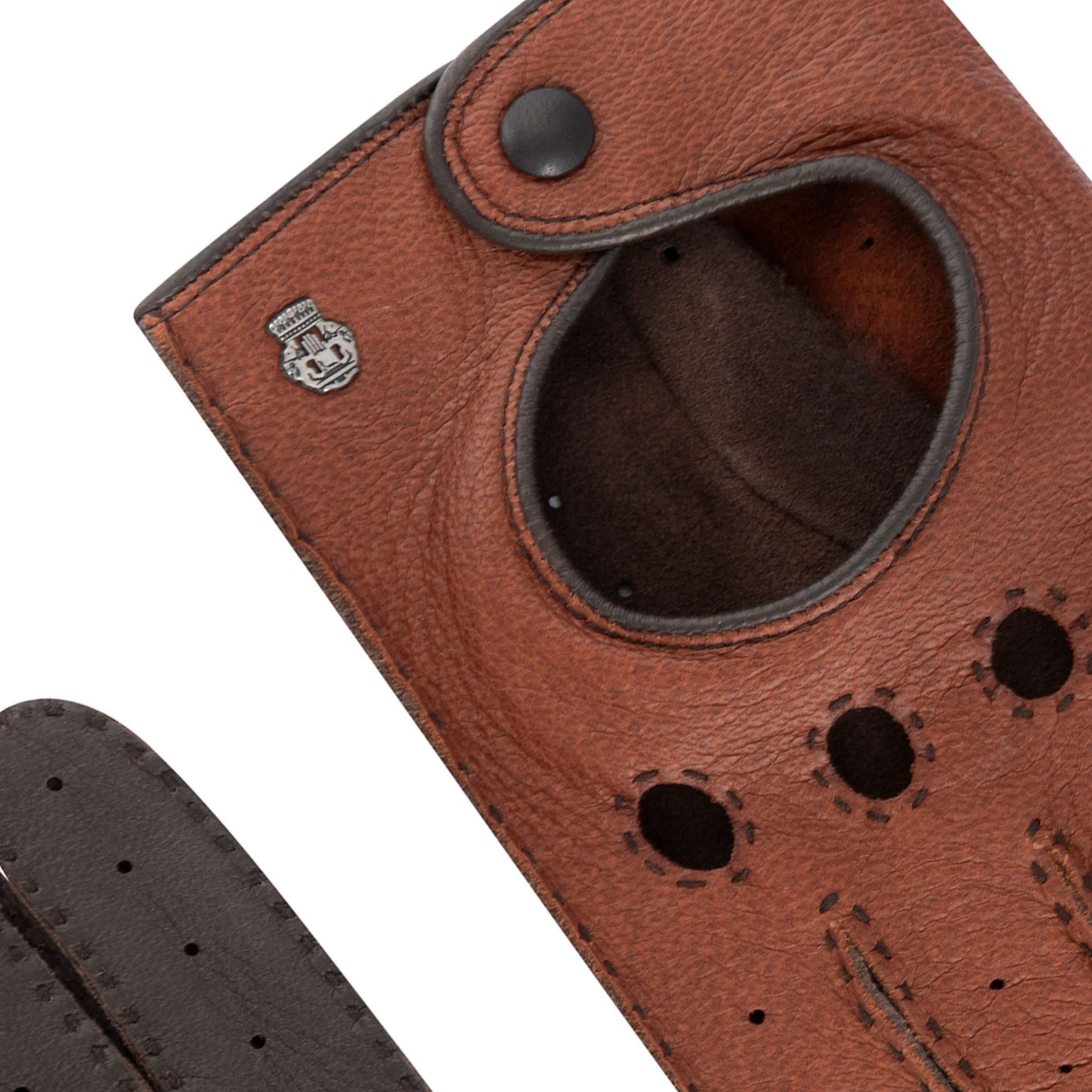 Roeckl Vingerhandschoenen 'Toronto' in Bruin