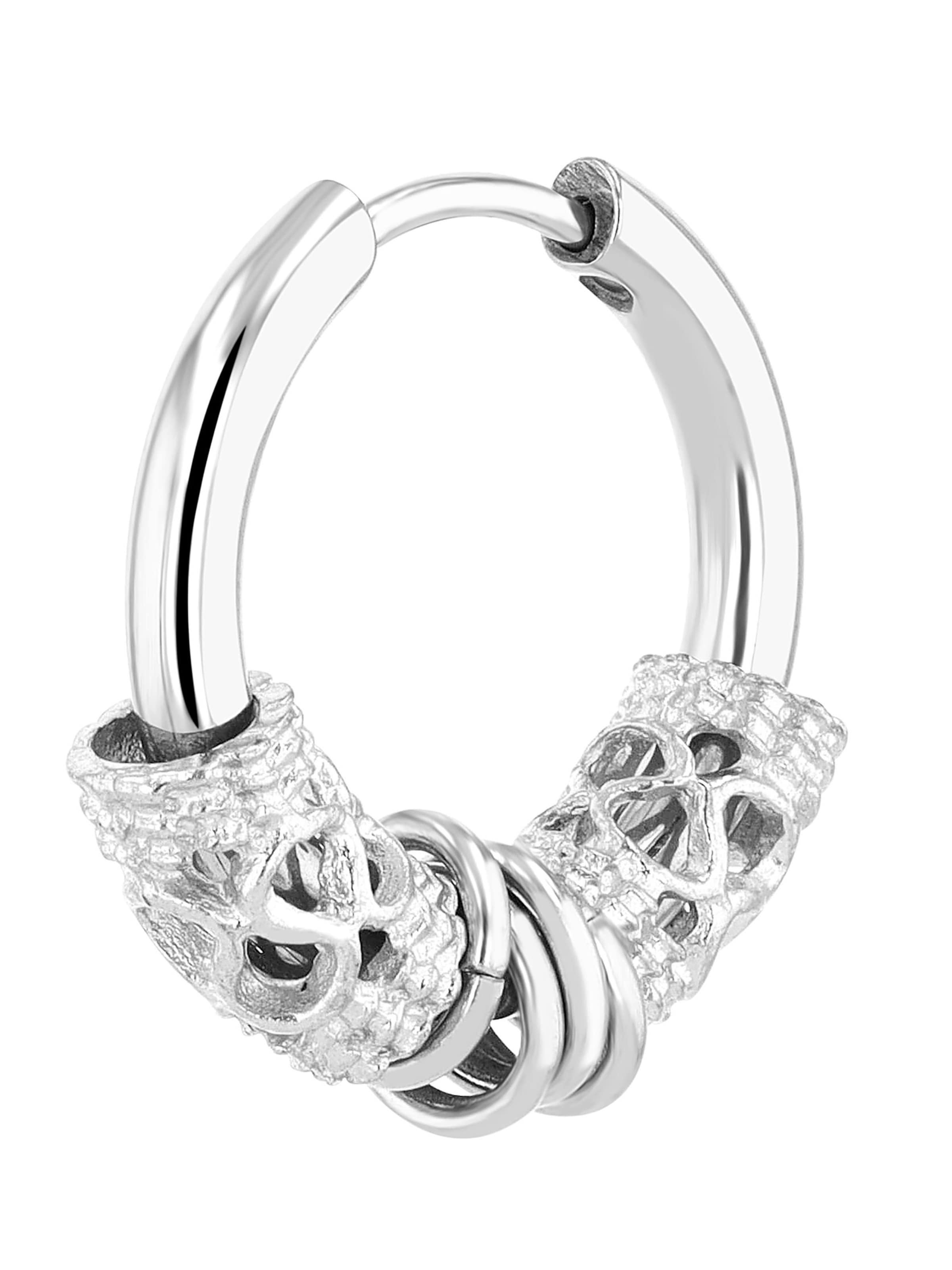 Akzent Earrings 'Malbec, langlebig' in Silver: front