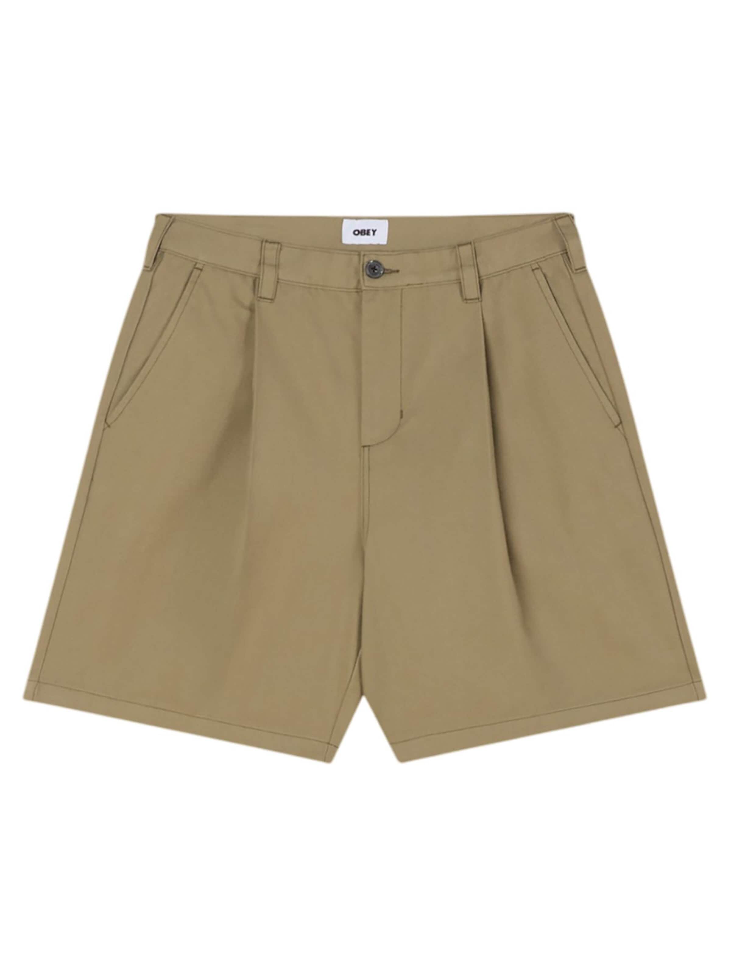 Obey Regular Broek in Beige: voorkant