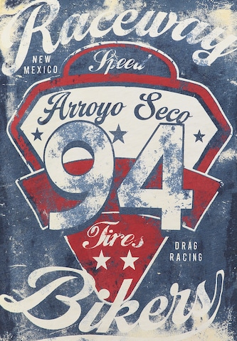 Key Largo T-Shirt 'KLRACEWAY' in Gelb