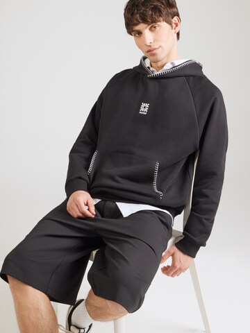 melns HUGO Sportisks džemperis 'Darohood': no priekšpuses