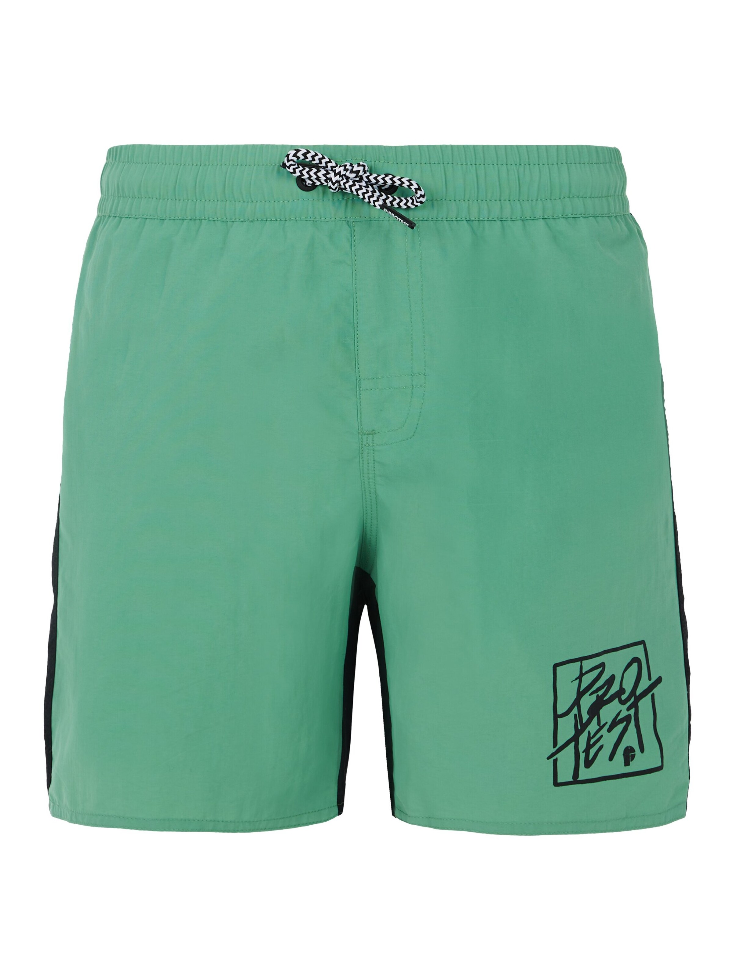 PROTEST Badeshorts 'PRTNick JR'‌ in Grün: Vorderseite