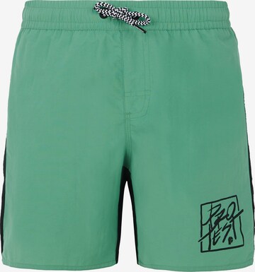 PROTEST Badeshorts 'PRTNick JR' in Grün: Vorderseite