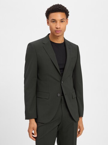 Coupe regular Veste de costume 'Jasper' BOSS en vert : devant